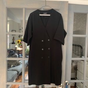NWOT Monki Tuxedo Dress With Pockets